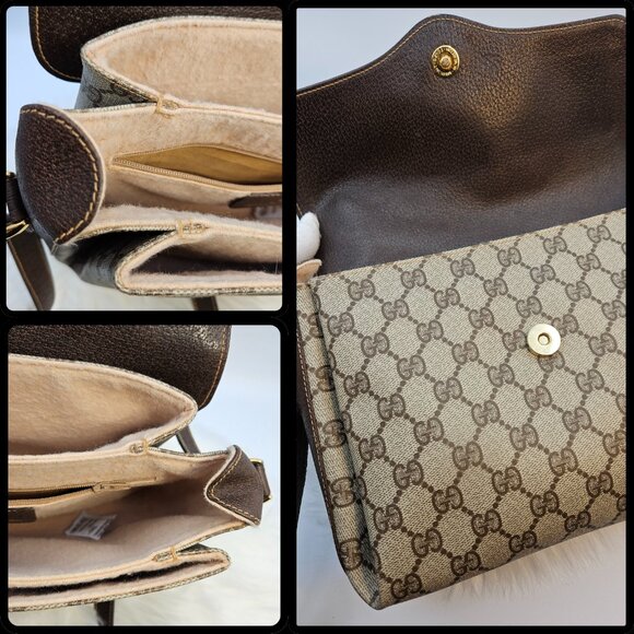 Gucci Web Sherry Line PVC Shoulder Bag - Picture 14 of 17